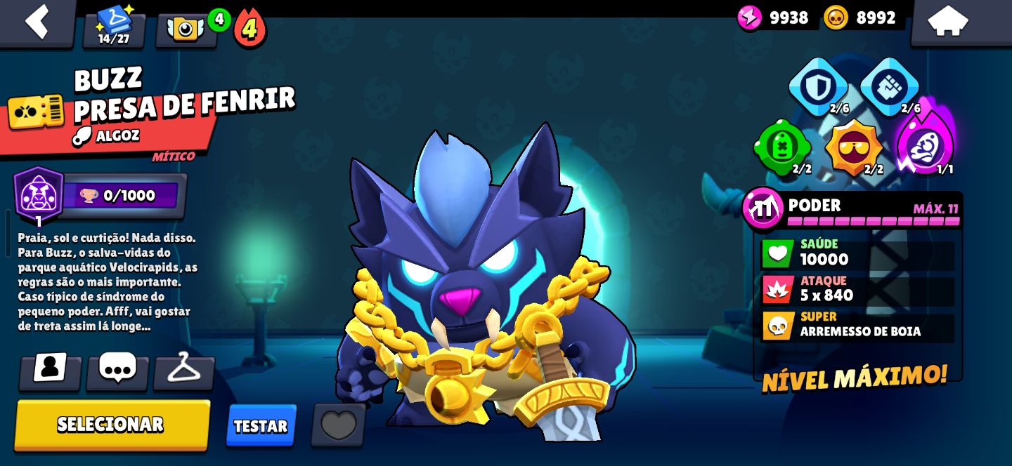 CONTA BRAWL STARS COM 16.485 TROFÉUS | 47 BRAWLERS | 80 GEMAS | 9K MOEDAS | ETC