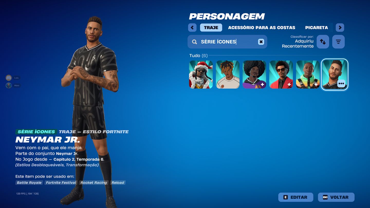 !CONTA DE FORTNITE OG (TEMP 7 CAP 1) E COM SALVE O MUNDO OG!