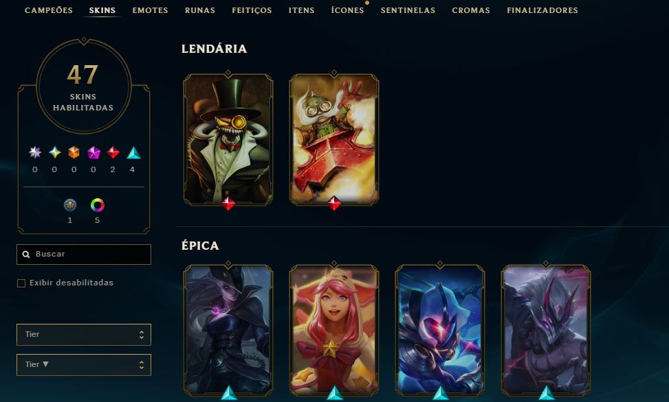[Entrega Automática] Lol Esmeralda, 25K Ea, 47 Skins, Skins Lendárias, Honra 4