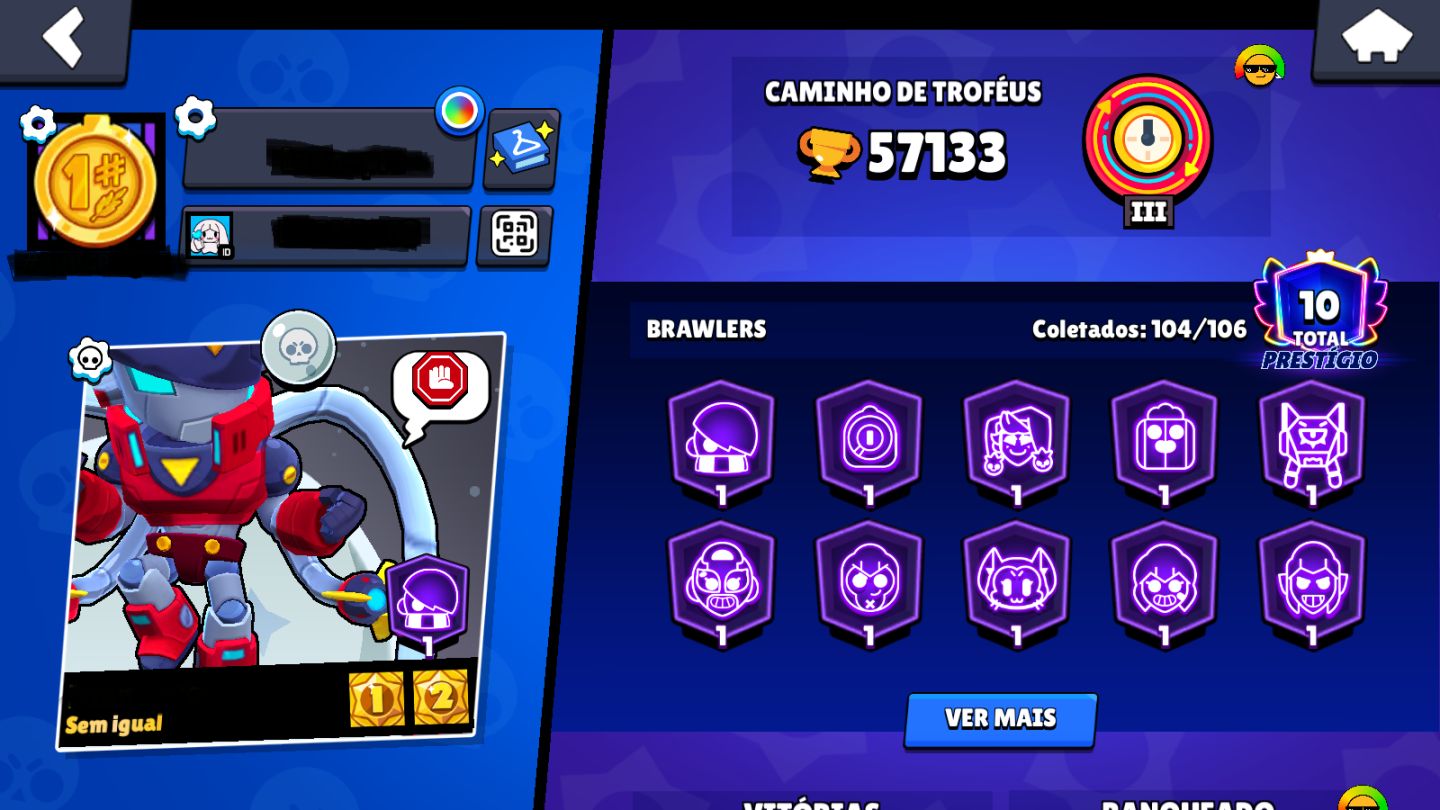 CONTA BRAWL STARS | 57K+ TROFÉUS | 21 BRAWLERS LVL 11 | CONTA 2019