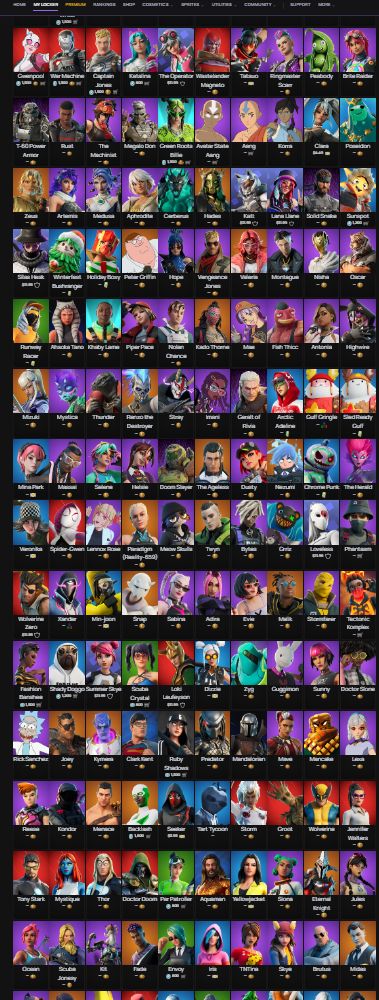 Conta da epic com varias skins de fortnite e itens raros e 123 jogos