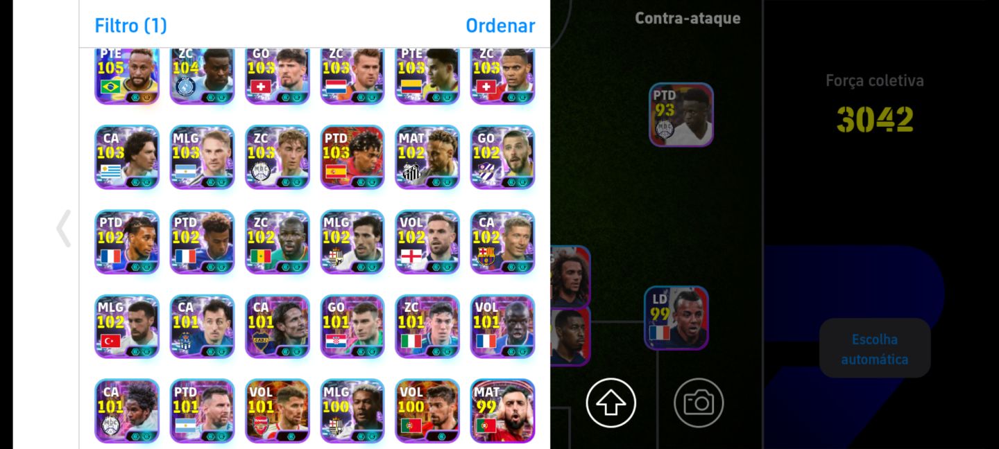 Super conta de colecionador efootball