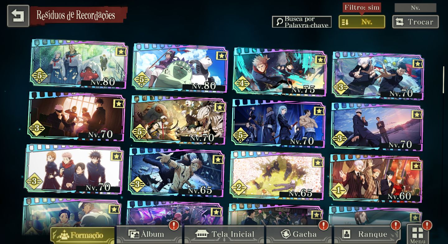 CONTA JUJUTSU KAISEN PHANTOM PARADE END GAME