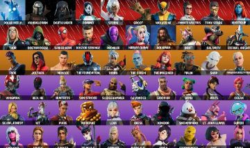 CONTA FORTNITE TONY STARK/CALAMITY/DRIFT/KIT/JULES/KONDOR/JOY/SPIDERMAN/69 SKINS