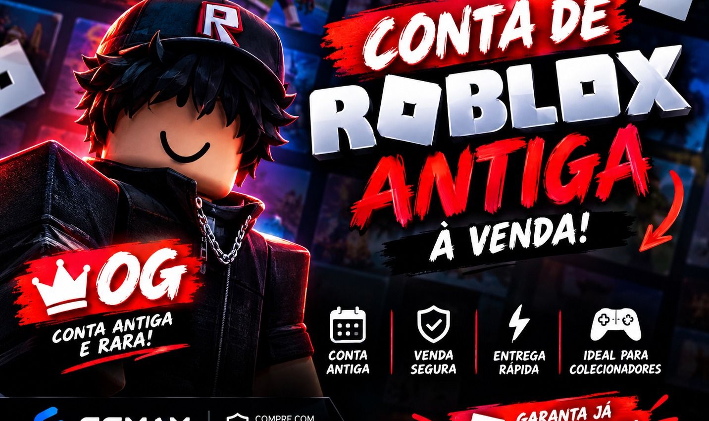 CONTA DE ROBLOX ANTIGA RARA! OG ACCOUNT | VENDA SEGURA | ENTREGA RÁPIDA