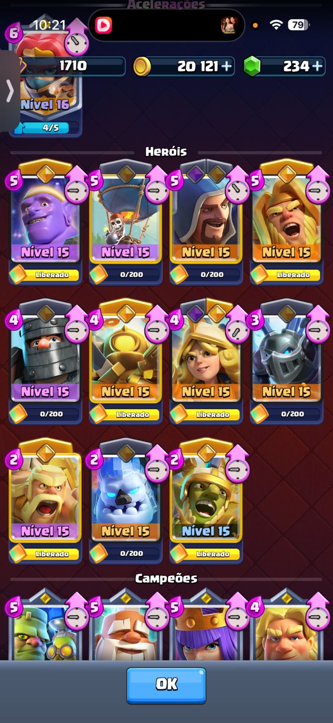 Conta de Clash Royale 14500 troféus conta rara