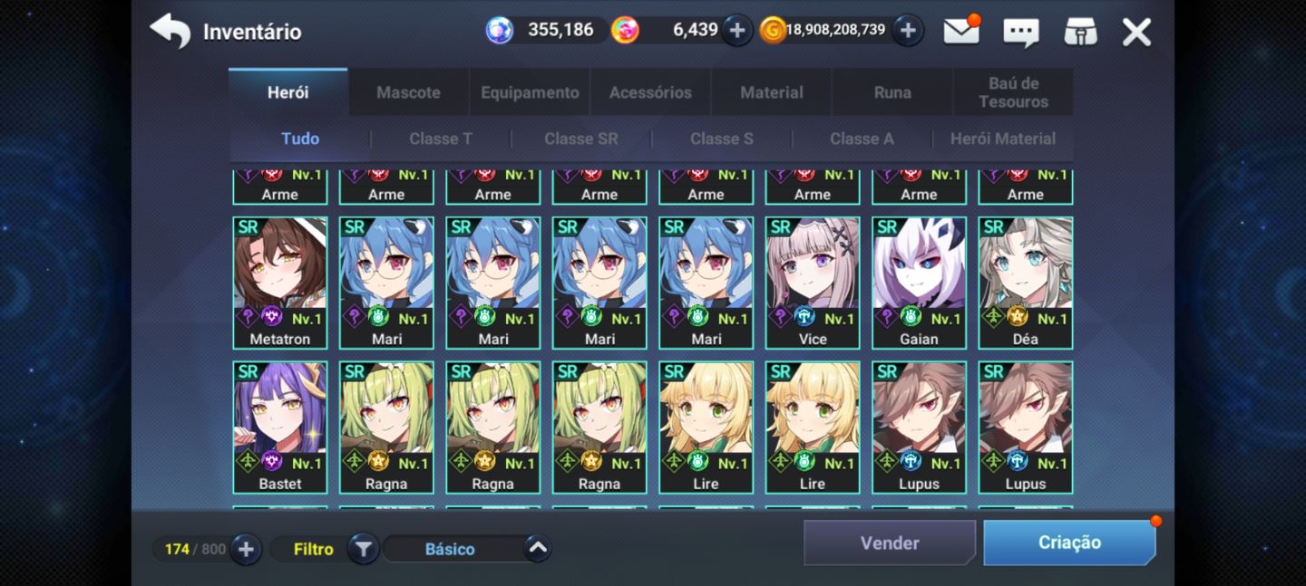 Conta End Game Grand Chase Mob