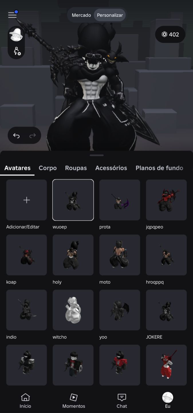CONTA ROBLOX FOCADA EM BLOX FRUITS E SKINS + ROBUX