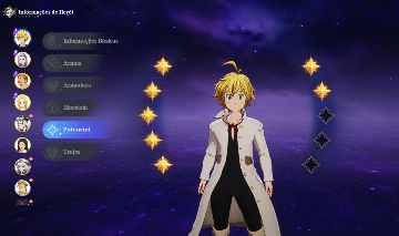 Conta 7ds origin endgame Meliodas c7 com muitos recursos