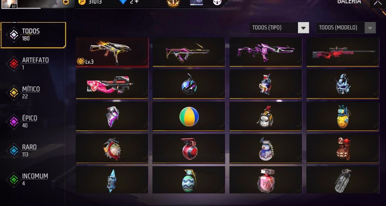 CONTA FF + PASSE DO THURZIN + 256 PEITAS + SOMBRA ROXA + JAQUETA ASUS
