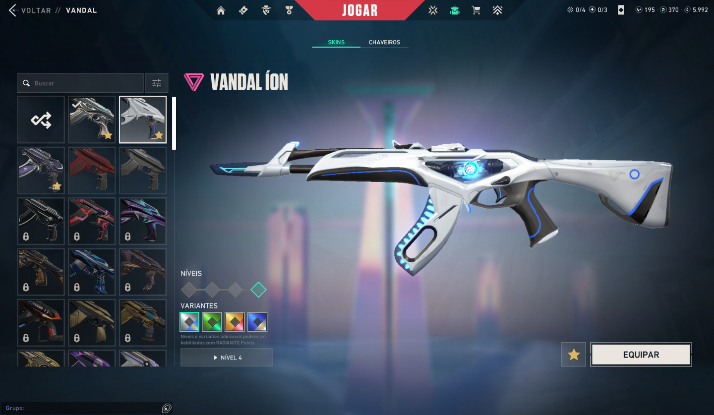 Conta Valorant com Diversas Skins atual elo diamante 1