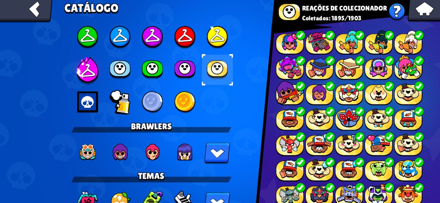 Conta brawlstars com mais de 100k de troféu, fama star force, várias skins