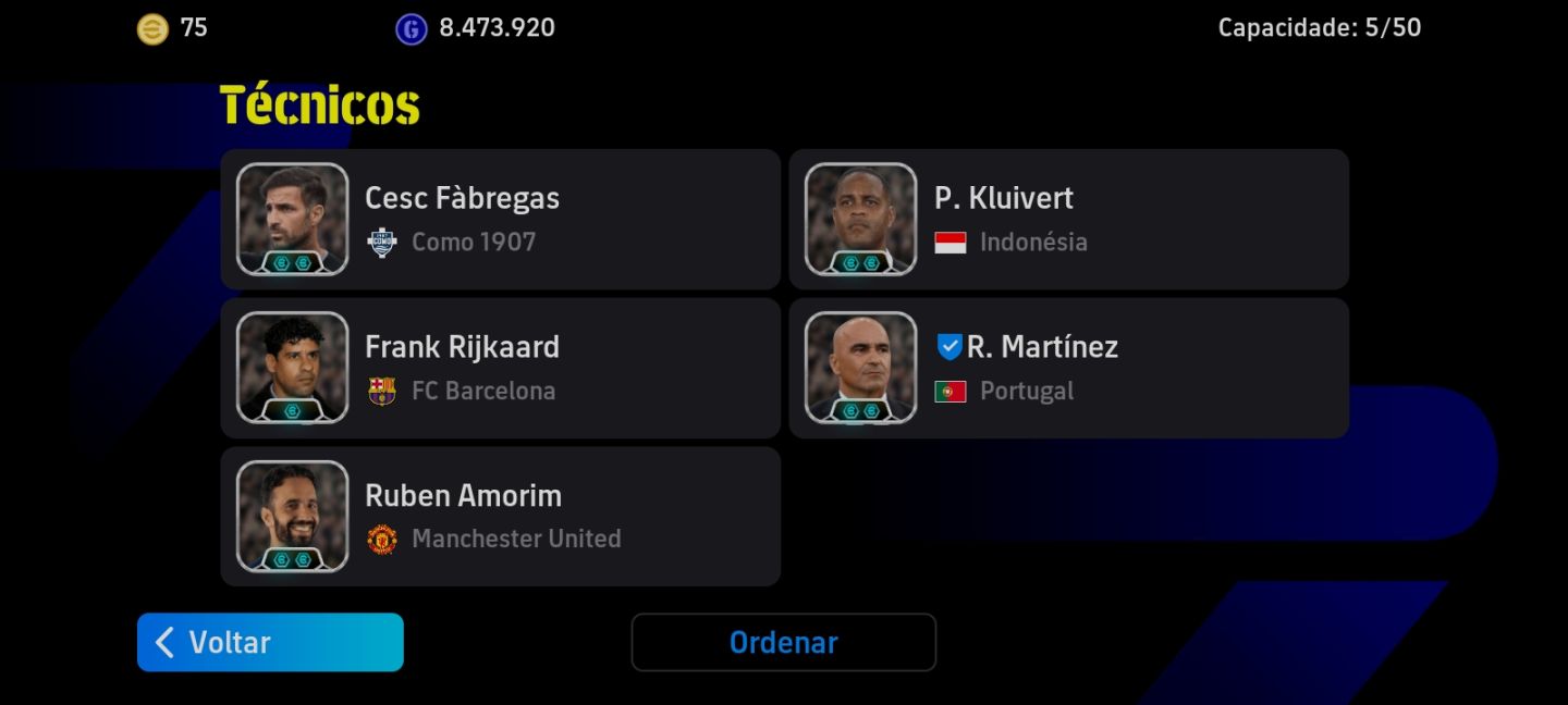 Conta eFootball Cr7 Prime+Baggio Craque+Companhia!!!