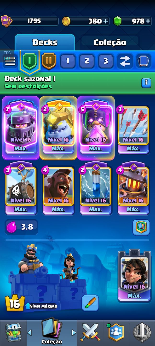 Conta Clash Royale level máximo