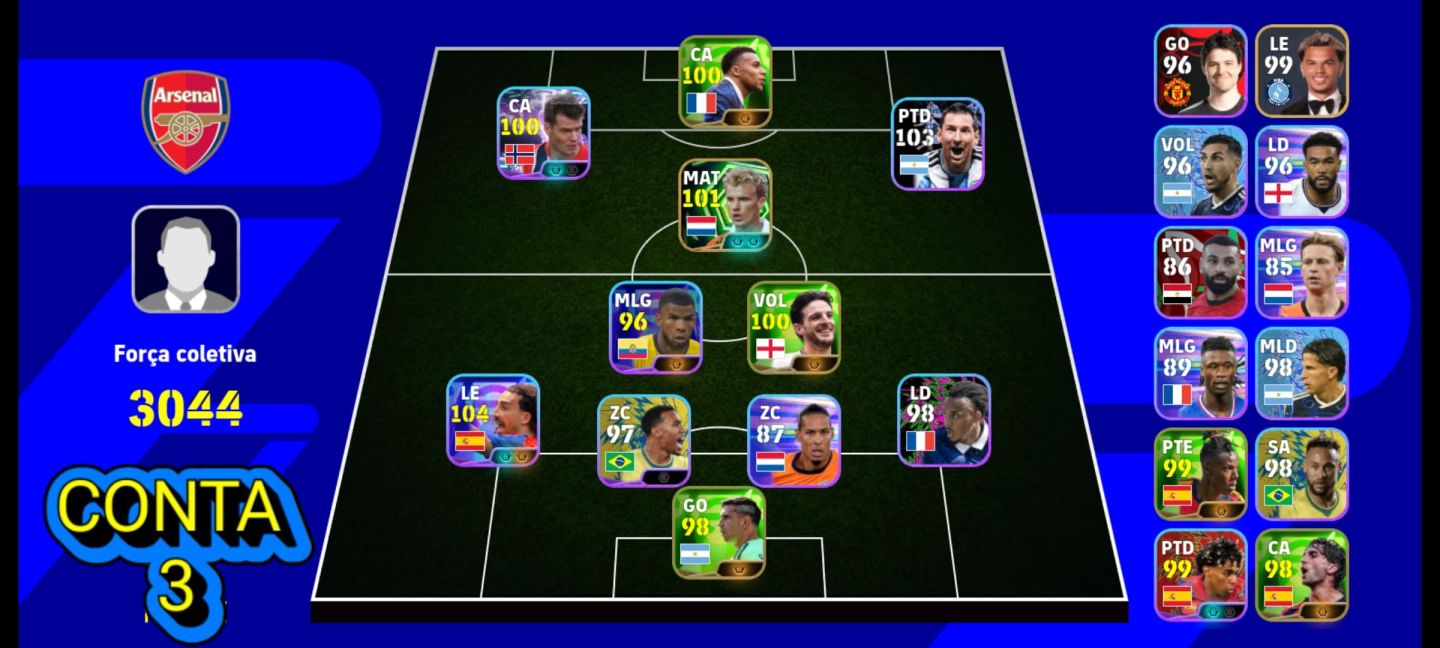 CONTAS EFOOTBALL MOBILE| COM NEYMAR BLITZ CURLER DO SANTOS