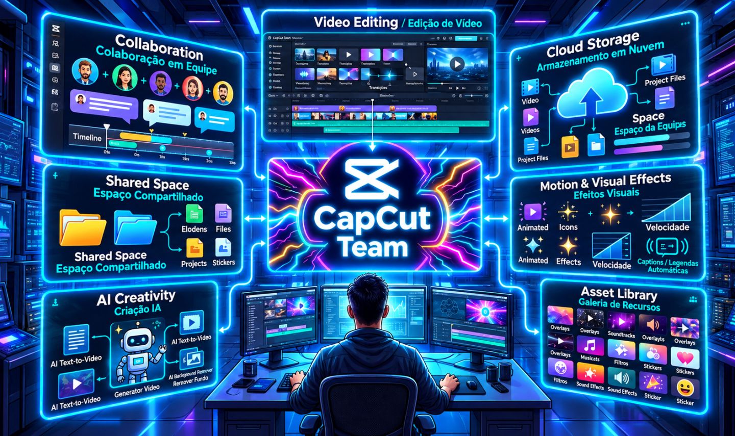 Capcut Team 1200 Créditos | 30 Dias