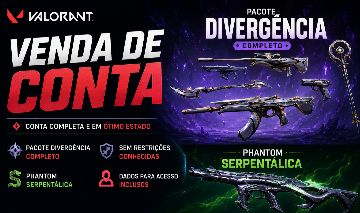 Conta Valorant | Divergência + Phantom Serpentálica (Cobra)