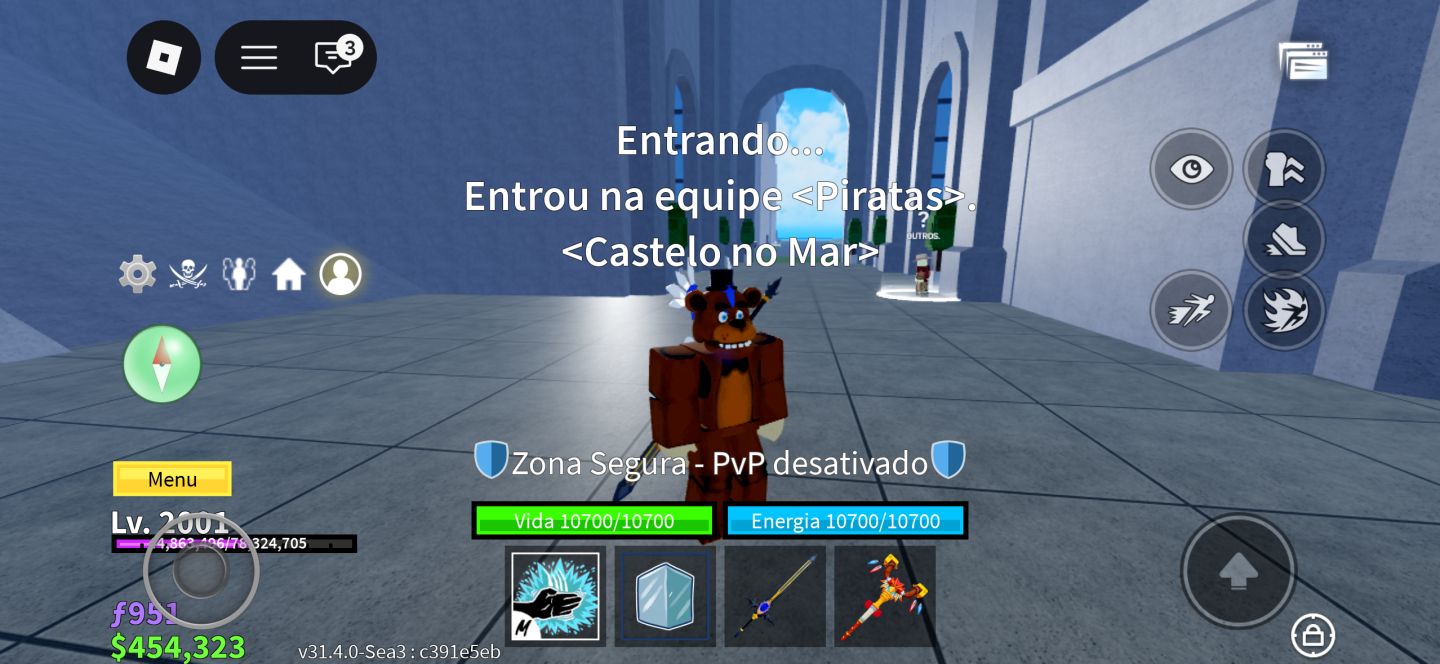Conta do Roblox, Muitas skins, Muito boa no Blox fruits..