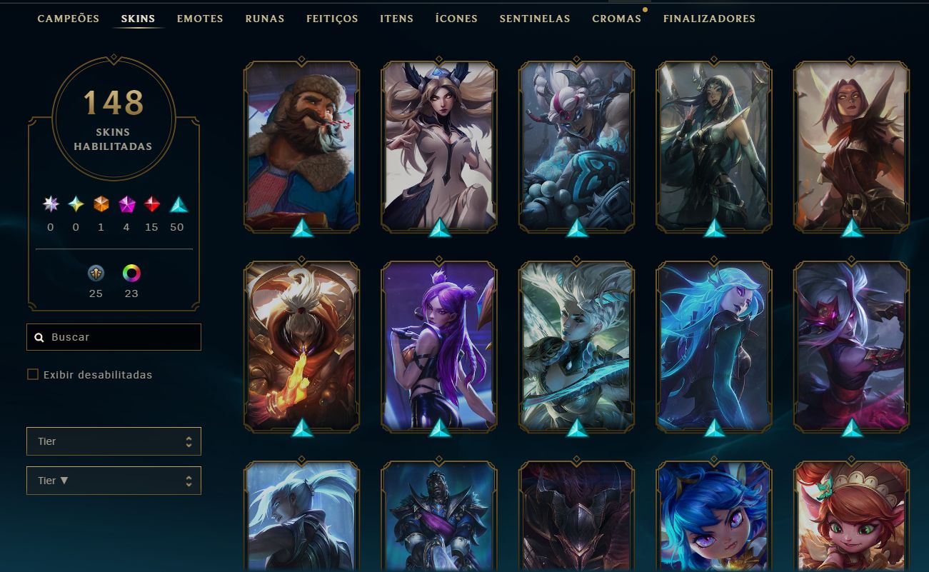 Conta LVL 361, 148 skins com Leblanc Lenda Ascendida , Katarina PRESTIGIO