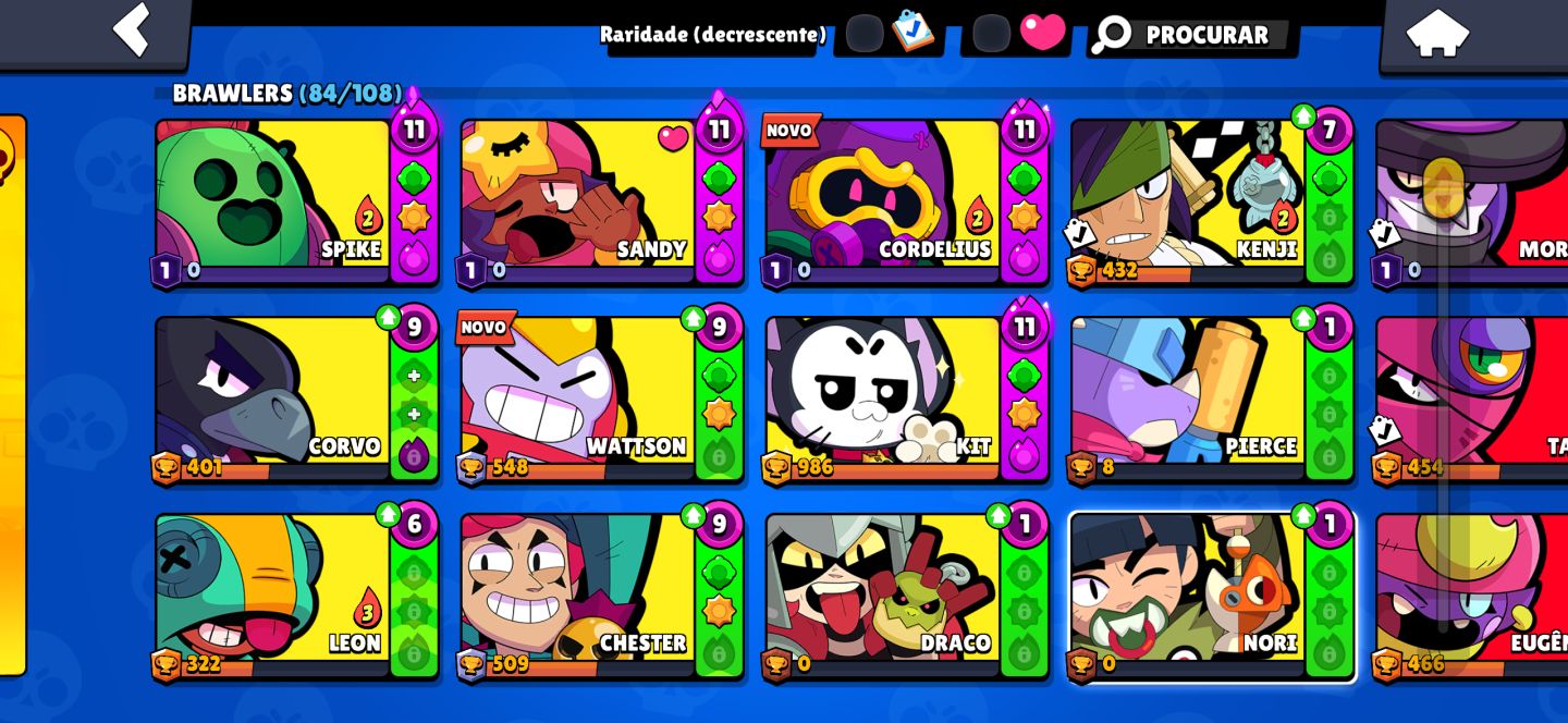 Conta de Brawl Stars 84 Brawlers