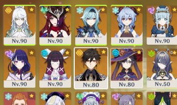 Genshin Impact AR 58 Columbina + Assinatura |Zibai + Assinatura 16 Personagens 5