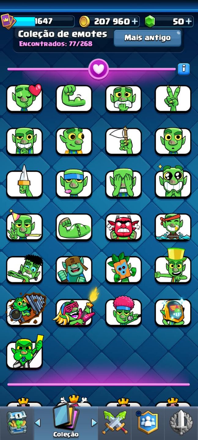 CONTA CLASH ROYALE 13.000 TROFÉUS