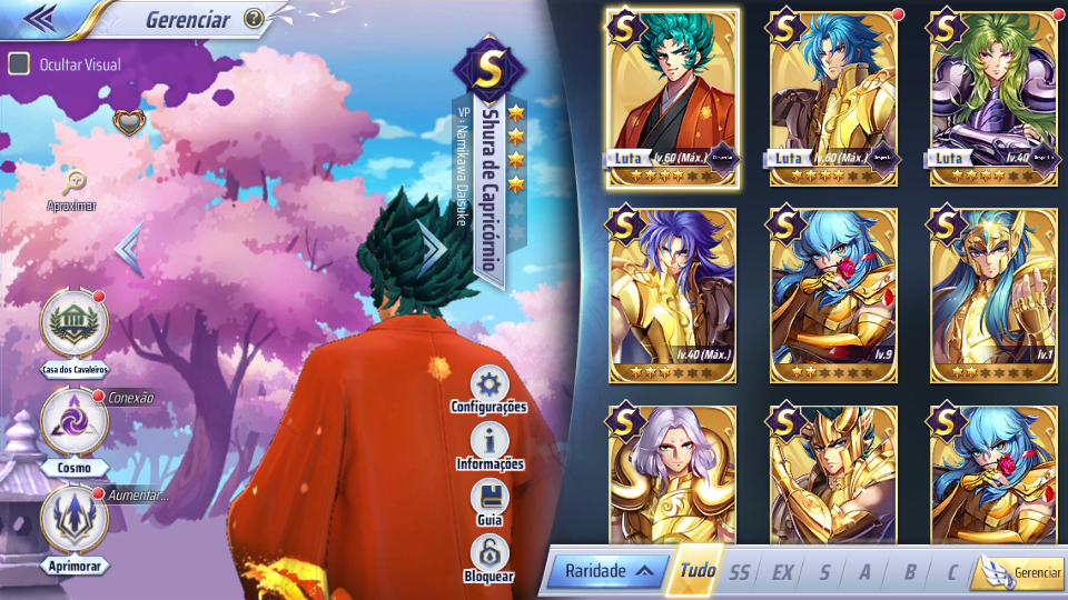 Conta Saint Seiya Awakening Serv.141 Vem com Shura DC reparado