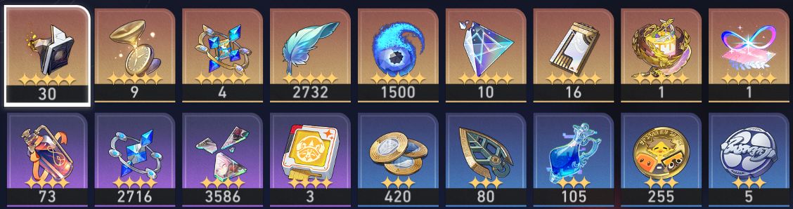 Conta Star Rail Anaxa E6S1 Silver wolf 999 E2S1 ar 70 muitos t5 buildados!