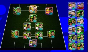 CONTA DE EFOOTBALL MOBILE 3100+ DE FORÇA COLETIVA