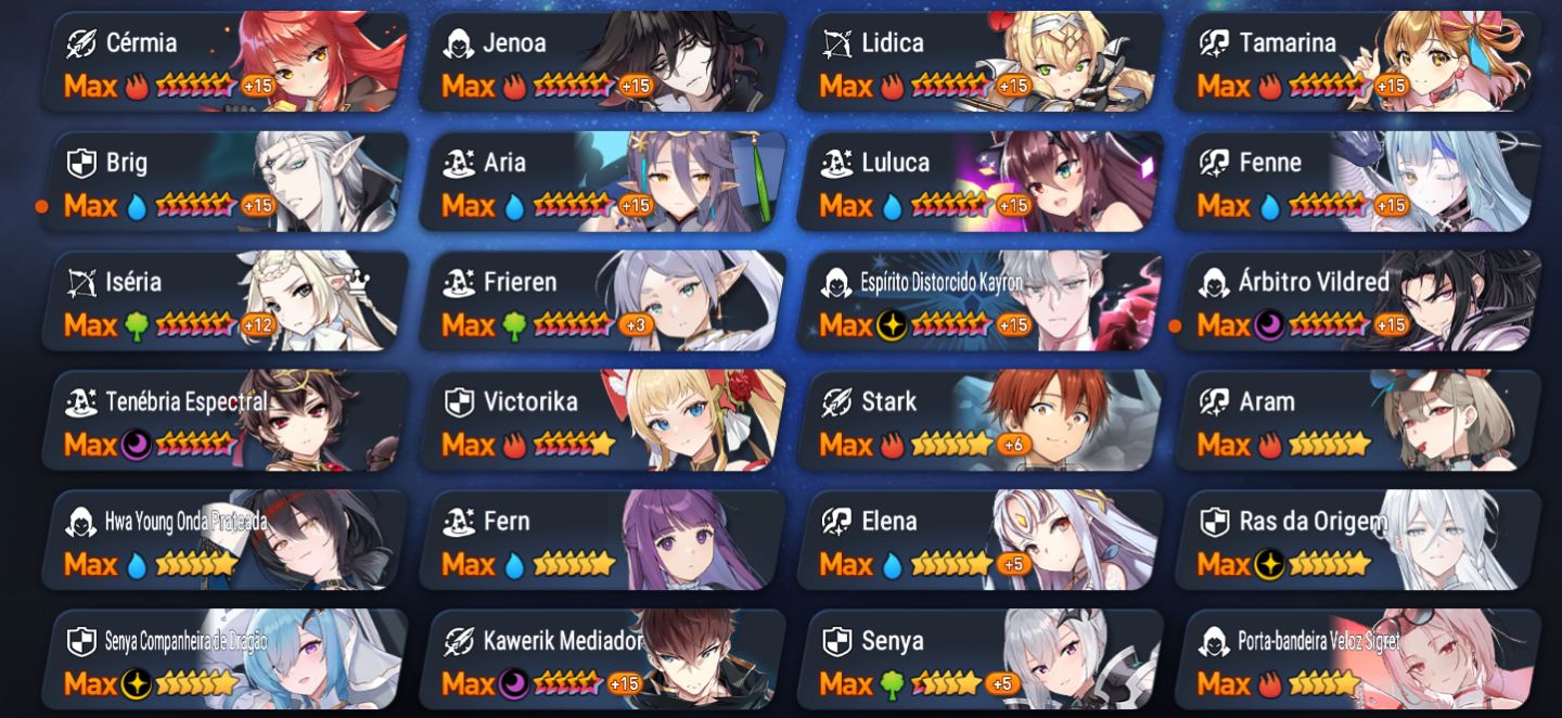 Conta iniciante Epic Seven com Collab Friefen