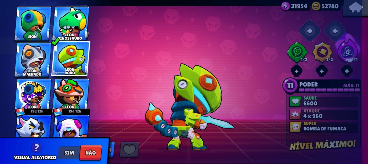 Brawl Stars 50K | 103 Brawlers | 240 SKINS | 13 Lendários | 54 Hipercargas