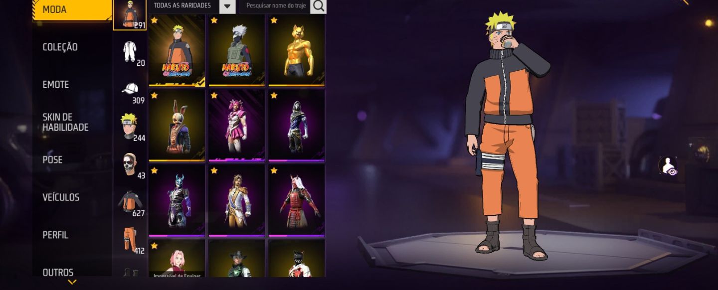 Conta Free Fire Gemada | Muitos Peitorais, Bandeirão, Barbinha ( Leia Desc)