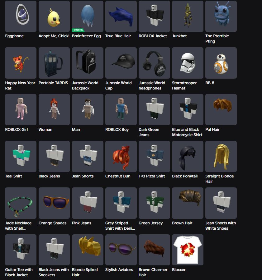CONTA ROBLOX ANTIGA 2019 COM WICKED EGG OF CALAMITY + 25 OFFSALES [UNVERIFIED]