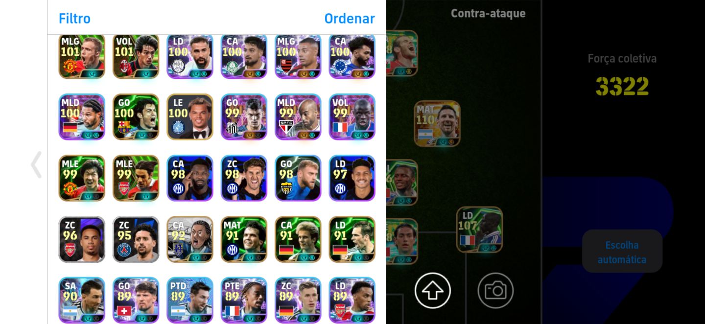 Conta eFootball Mobile - Competitivo e Coleção