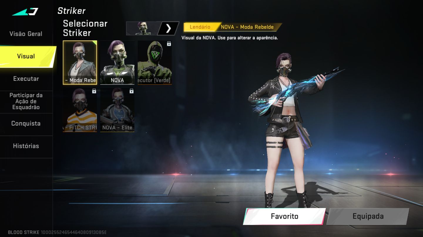 CONTA BLOOD STRIKE | DIAMANTE III | P90 FENDA FANTASMA + M4A1 ESPECTRO VIOLETA
