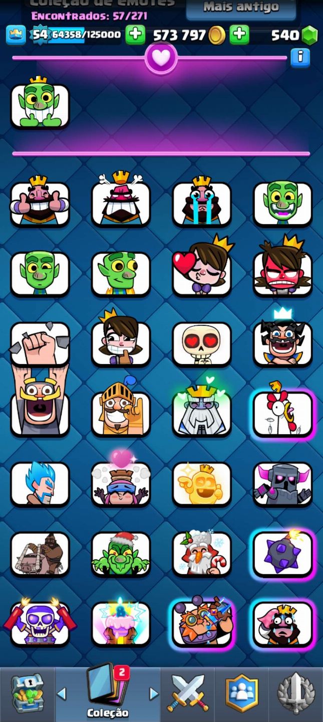 Clash royale conta gemada e upadassa