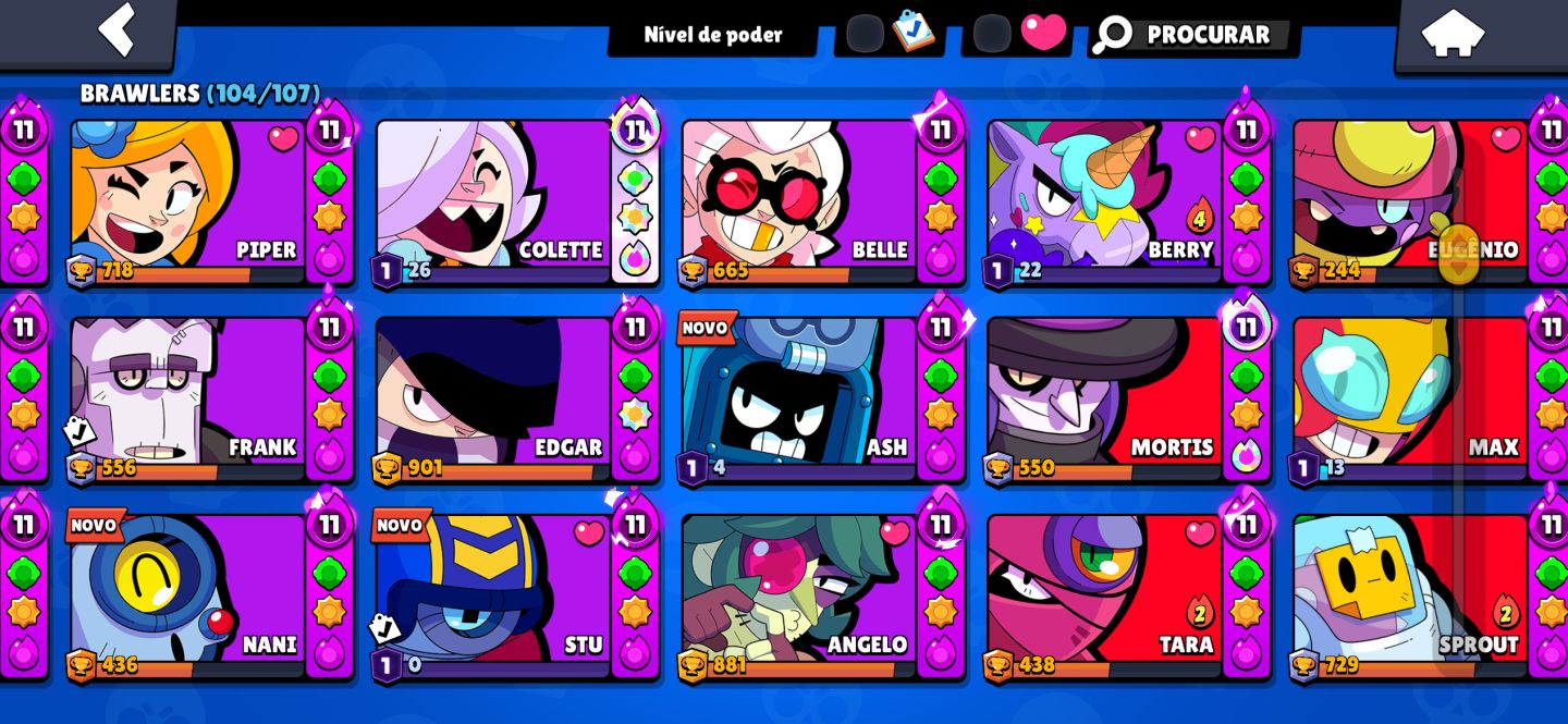 Conta Brawl stars de 2020 upada.