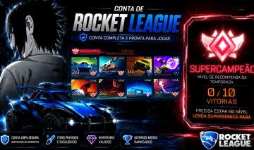 CONTA ROCKET LEAGUE [GRAND CHAMPION] FULL ACESSO AO COMPRADOR COM ITENS PINTADOS
