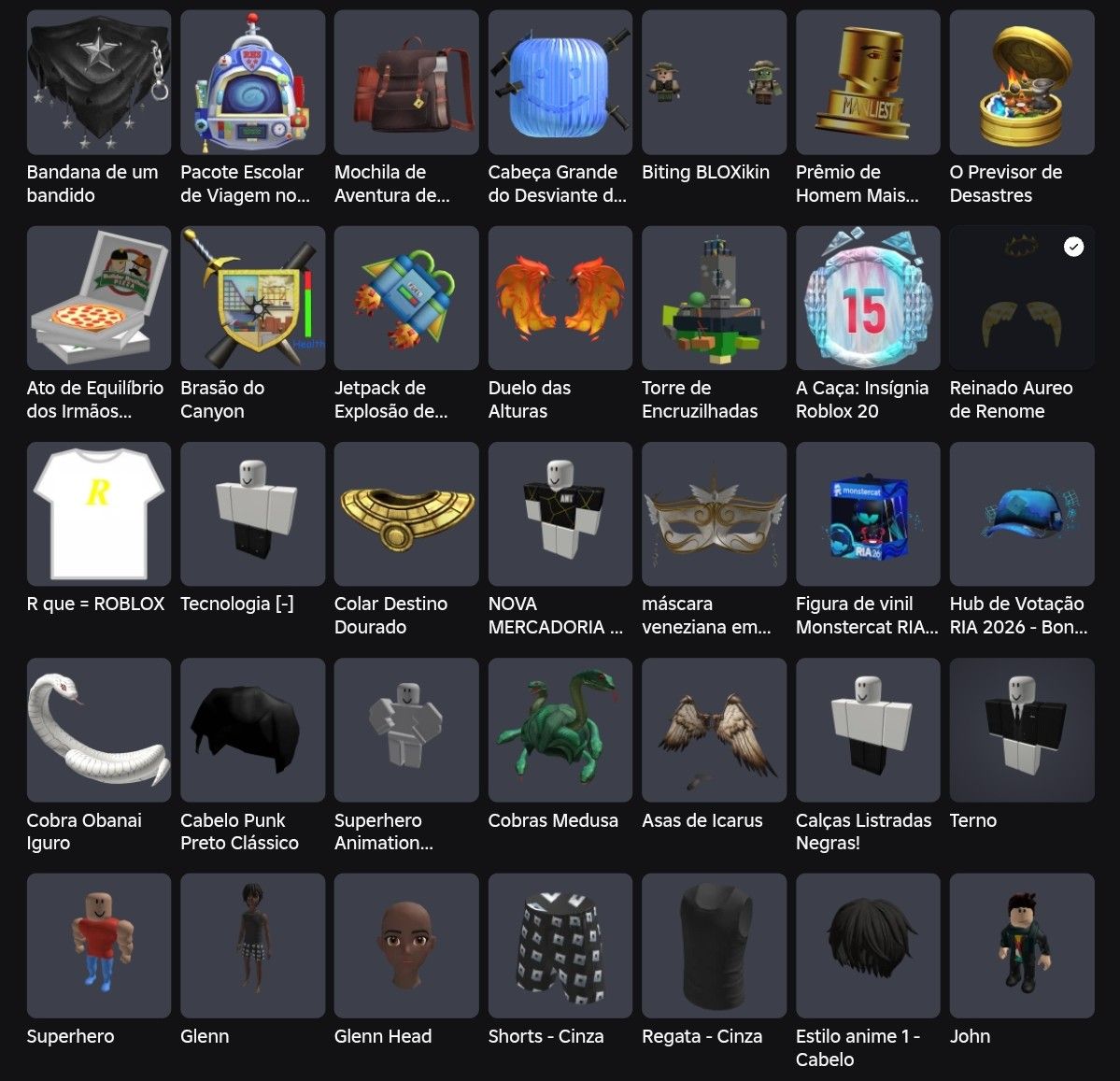Roblox conta de 2015 (Verificada)