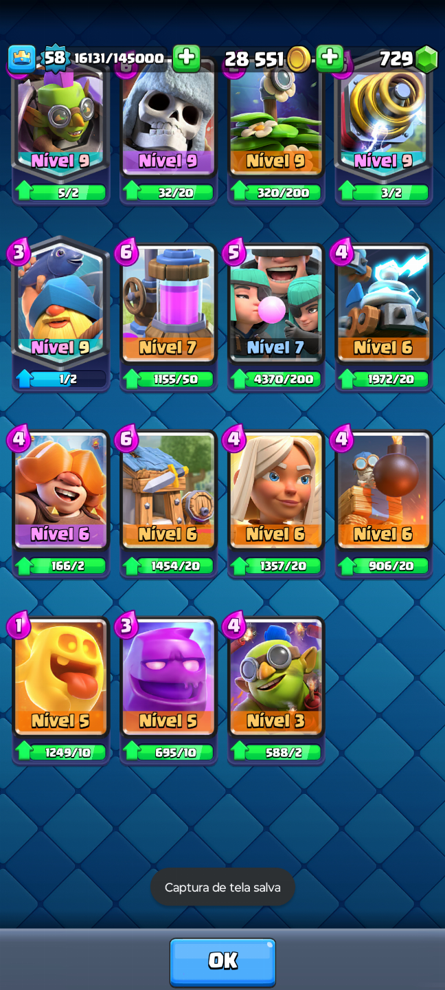 Conta Clash royale com 10500 troféus