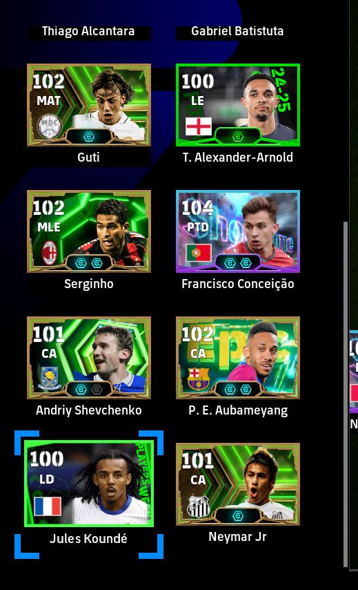 EFootball CONTA STEAM | FORÇA 3187 | HAALAND 107 + SNEIJDER 106 + MESSI 104