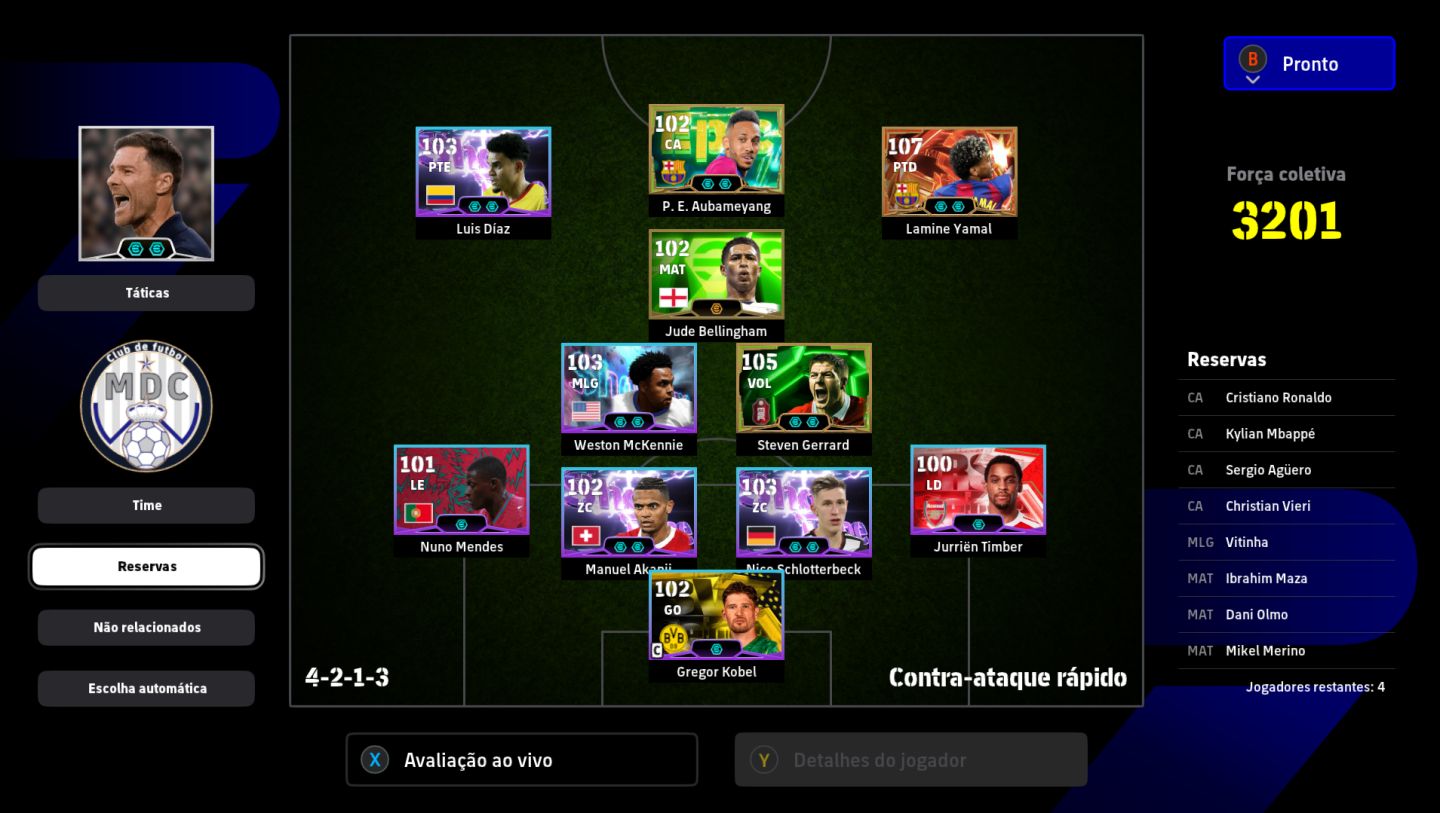 CONTA DE EFOOTBALL COM 3200 DE FORÇA COM YAMAL BIG TIME PC (VIA XBOX APP)