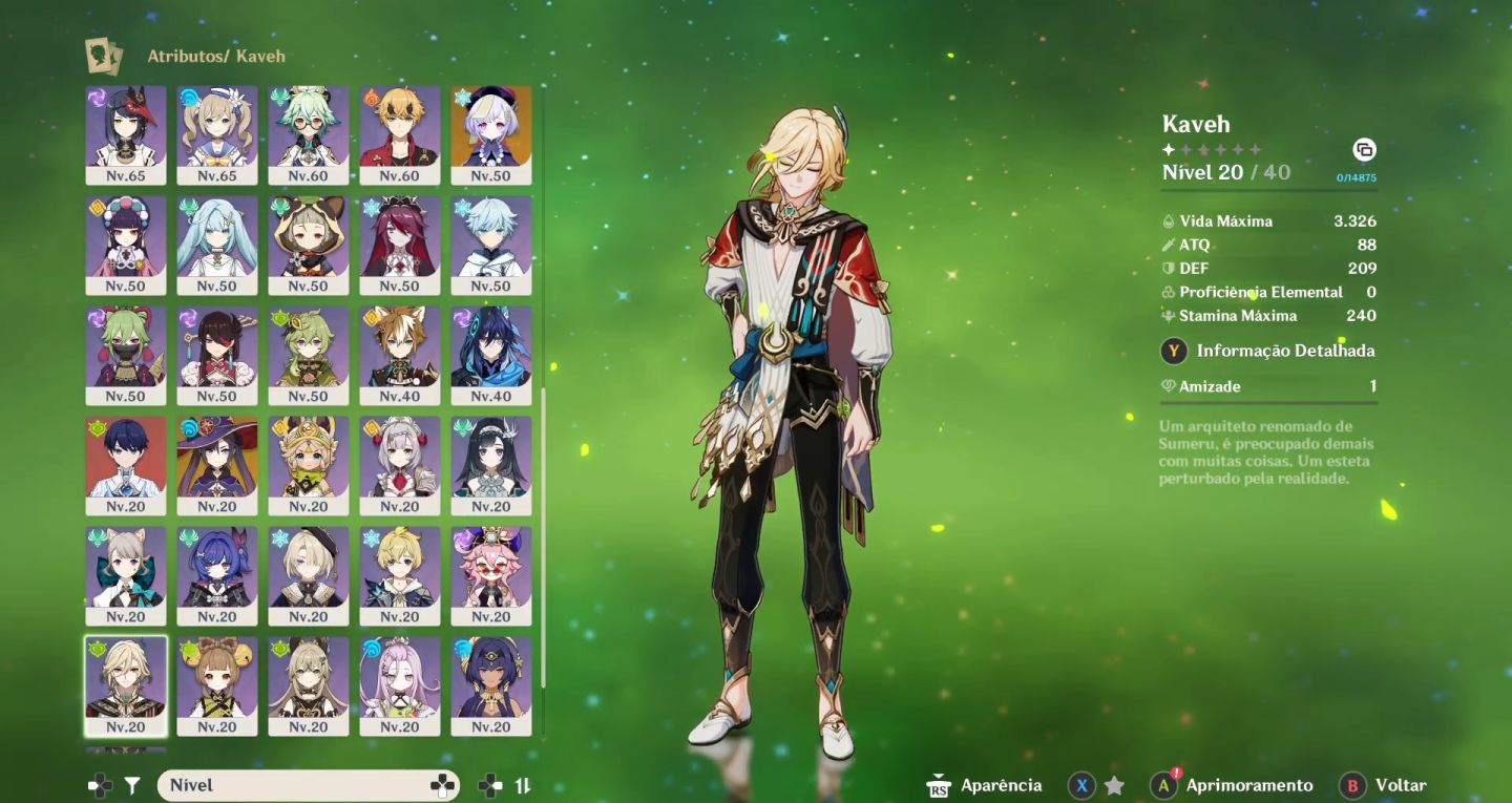 Conta genshin com 13 T5 LIMITADOS