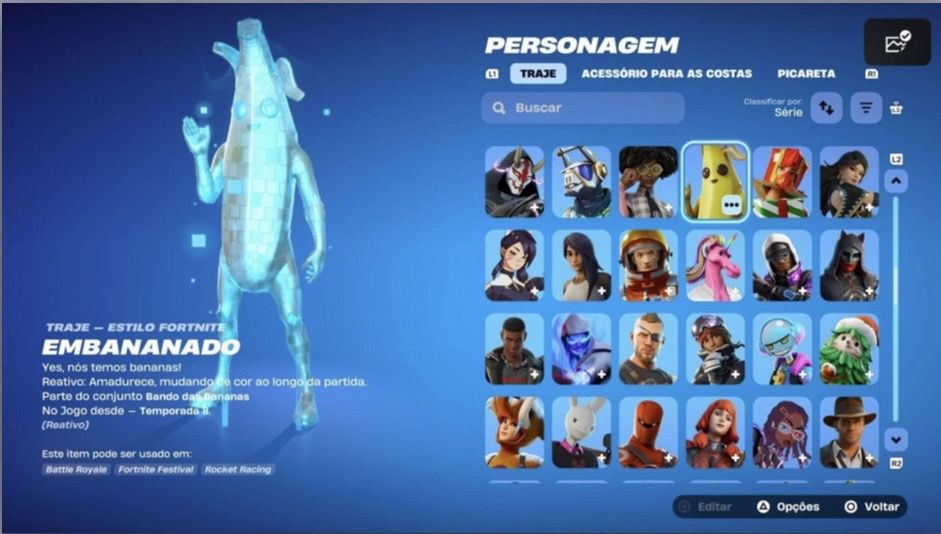 Conta fortnite mais de 210 skins