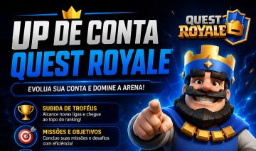 UP DE CONTA CLASH ROYALE | SUBIDA DE TROFÉUS, MISSÕES, PRAZO DE 7 DIAS