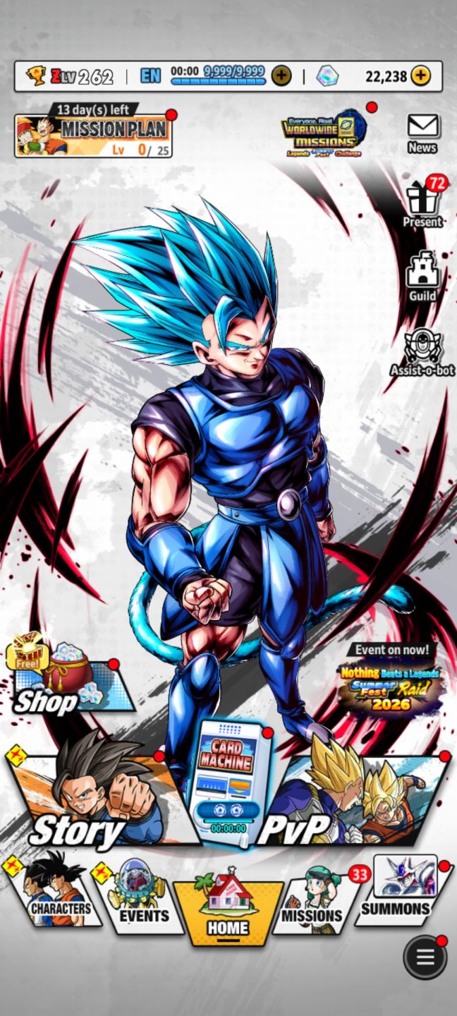 Conta Dragon ball legends 22k cristal,vários ultras e legends.