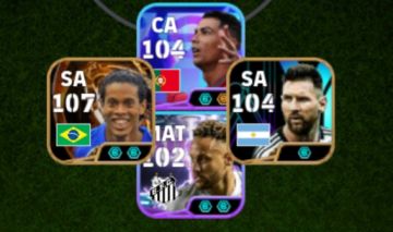 CONTA EFOOTBALL RARA! CR7 THE LAST DANCE + R10 BLITZ + MESSI PACK+ NEY BLITZ