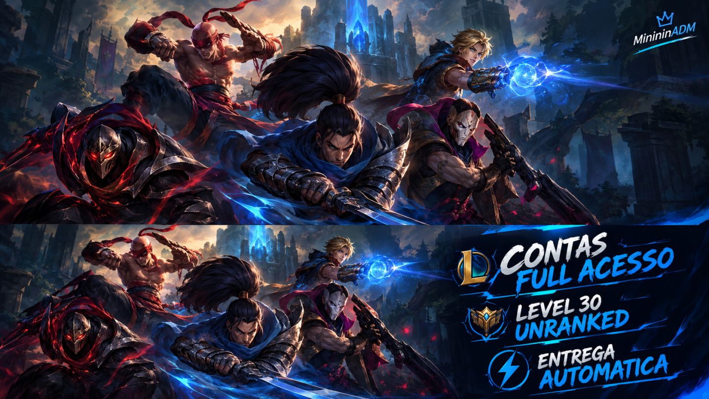 Conta League of Legends Level 30 Unranked Pronta Para Competitivo