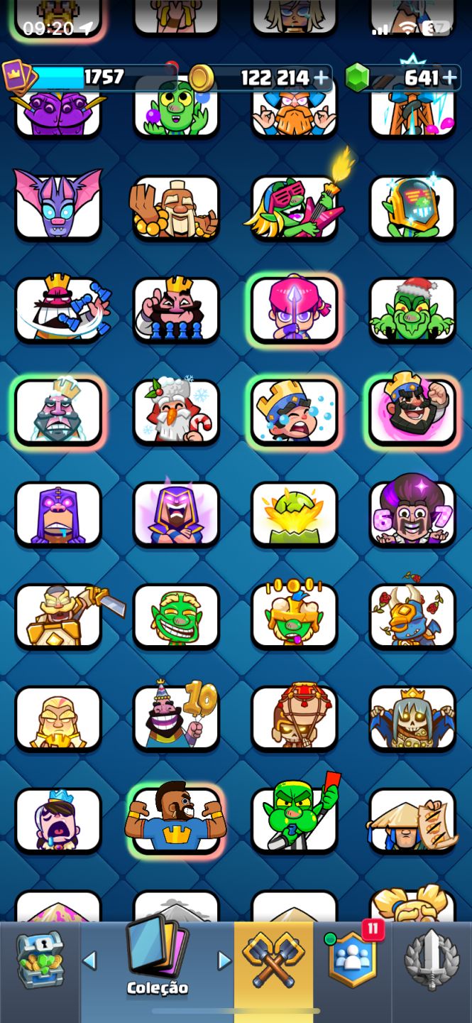 CONTA DE CLASH ROYALE/ OF CLANS/ HAY DAY