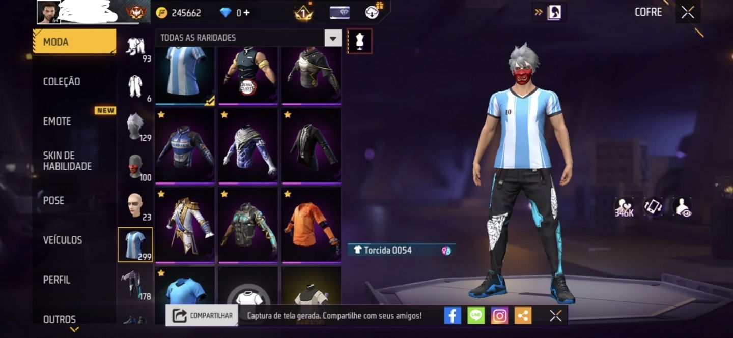 Conta de free fire antiga gemeda e varios itens antigos (PROMOÇÃO VENDA RAPIDA)